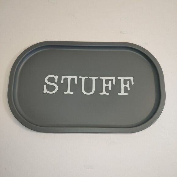 Lot of 4 Tabletop Entry Table Desk Organizer Tray Platter Key Phone Stuff Change - Picture 6 of 13